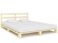main image for ad Pallet Bed Frame Solid Pine Wood 140x200 cm