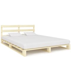 Pallet Bed Frame Solid Pine Wood 140x200 cm