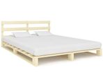Pallet Bed Frame Solid Pine Wood 180x200 cm 6FT Super King
