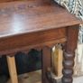 Antique Oak Console Hall Table with Coat Rack Image 5