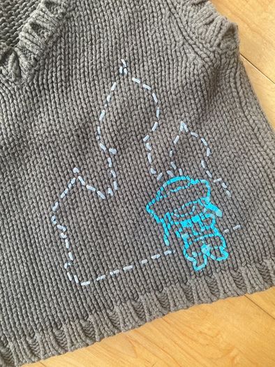Unisex cotton knitted tank top Compagnie des Petits  12-18 months