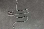 Solid silver chain and horse pendant