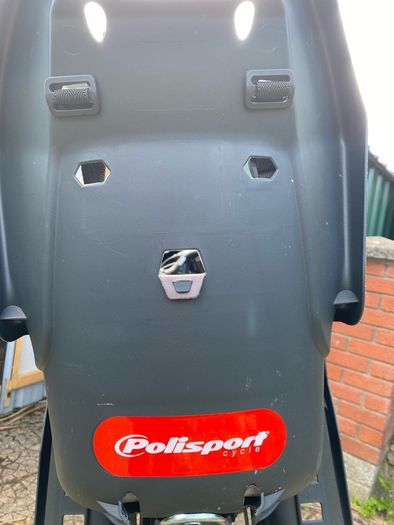 Polisport bike seat incl. frame bracket. Up to 22kg