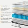 Double Mattress 4FT6, 10.6 Inch Gel Memory Foam Pocket Sprung Orthopedic Mattress Edge Support & Motion Isolation Spring Hybrid Double Mattresses - Medium Firm Feel 135x190x27 cm Image 3