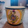 2 vintage plant pots ceramic Italian and french Image 9