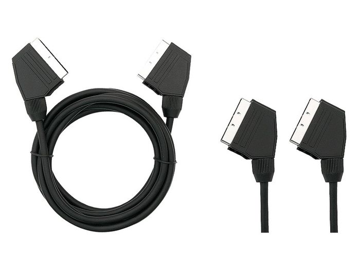 New 5m SCART to SCART 21 PIN Euro Connector AV Audio Video Lead Cable # 1539