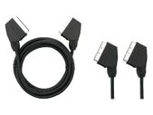 New 5m SCART to SCART 21 PIN Euro Connector AV Audio Video Lead Cable # 1539