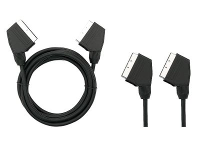 New 5m SCART to SCART 21 PIN Euro Connector AV Audio Video Lead Cable # 1539