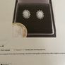 Stunning pair of Fire Opal Stud Earrings Image 4