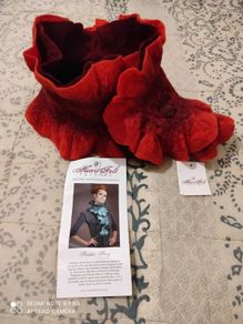 Wool and silk mix designer neckwarmer