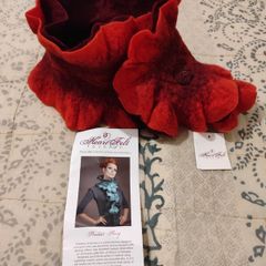 Wool and silk mix designer neckwarmer