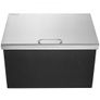 Drop in Ice Chest, 28"L x 20"W x 17"H Stainless Steel Ice Cooler, Commercial Ice Bin with Hinged Cover Image 4