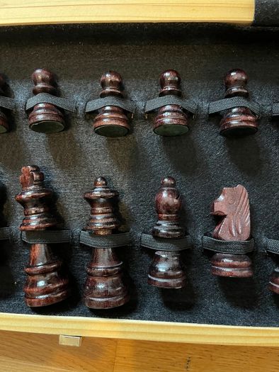 Wooden chess set