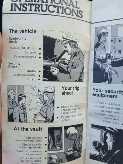 Vintage Securicor Manual