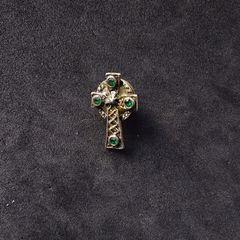 Celtic Cross Lapel Pin Badge