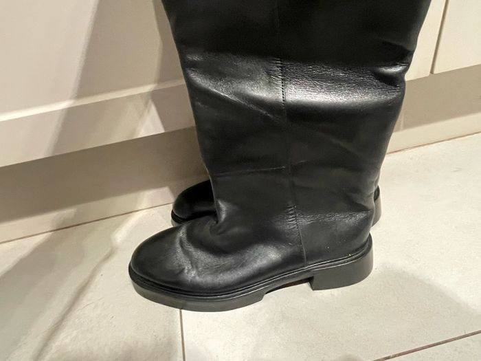 tall boots riding black women Jigsaw size 5 BNWT