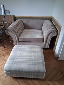 Armchair and Footstool