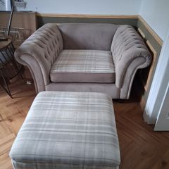 Armchair and Footstool
