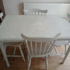 Table and 4 chairs