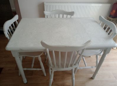Table and 4 chairs