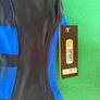 soccer wear - black and blue stripes t-Shirt. Image 2