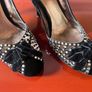 Very Expensive Magrit Diamante Velvet Shoes Size 40 Image 6