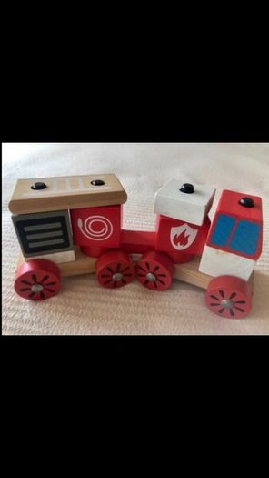 Wooden blocks cars