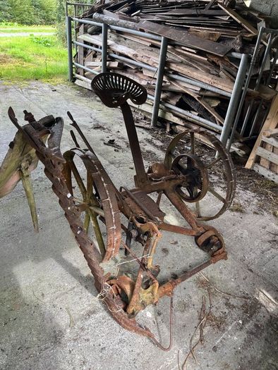 Vintage Pierce Horse-Drawn Finger Bar Mower