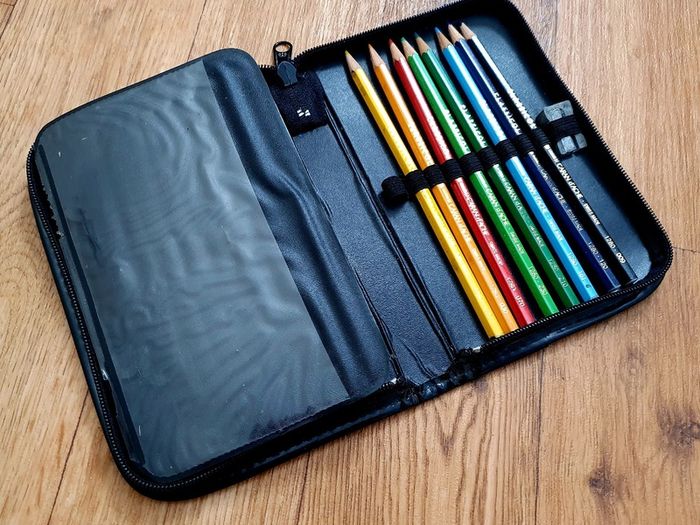 Artist Pencil Case with Drawing & Colouring Supplies