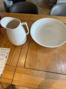 Vintage White Jug and Bowl
