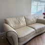 3 seater Italian leather Natuzzi sofa Image 9
