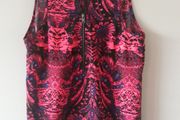 Cerise pink sleeveless top Size L (12/14)