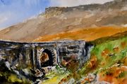 keem bay bridge watercolour