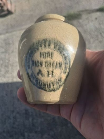 2 X Hailwood's Victorian Stoneware Creamery Jars