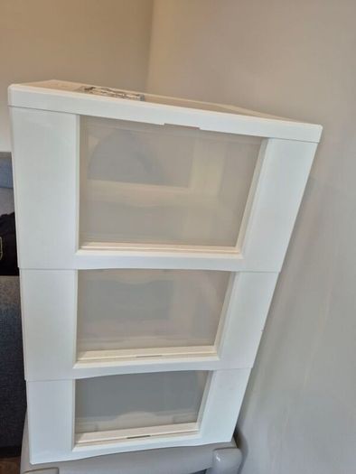 3 Drawer Plastic Storage Tower Unit