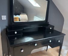 Antique black dressing table