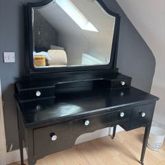 Antique black dressing table