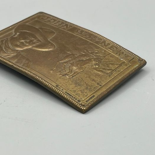 John Wayne Solid Brass Vintage Belt Buckle Johnson and Held Limited Edition