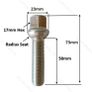 10 x New 50mm Extended Wheel Bolts Fit Audi, Volkswagen, Seat, Skoda (BD10) Delivery  - Delivery Image 3
