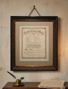 Antique (1928) London College of Music First Class Certificate