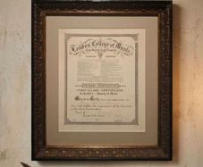 Antique (1928) London College of Music First Class Certificate