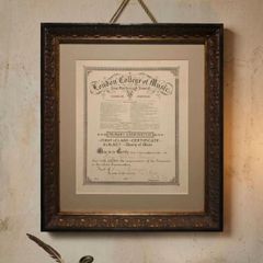 Antique (1928) London College of Music First Class Certificate