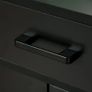 Sideboard Buffet, Storage Cabinet with Drawer, 3 Doors and Adjustable Shelf, Black Image 10