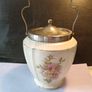 Fabolous Hand painted Victorian Stoneware Biscuit Barrel Image 4