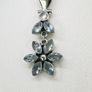 Silver Aquamarine & Sterling Silver Pendant Necklace Image 3