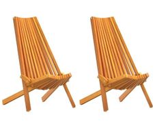 Folding Garden Chairs 2 pcs Brown 56 x 69 x 84 m