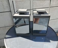 mirrored lanterns pair