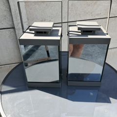 mirrored lanterns pair