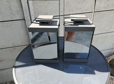 mirrored lanterns pair