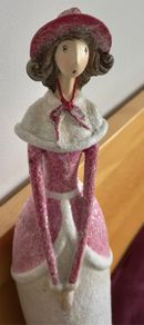 Christmas Young Woman In Elegant Long Dress 18 Tall